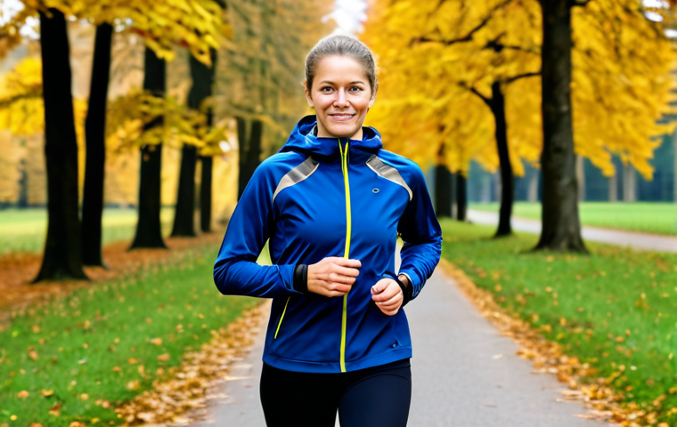 **
A runner, fully clothed in appropriate running gear (modern sports top and leggings), setting a GPS watch before a long run in a scenic German park. Focus on the determination in their face. Background shows fall foliage and a well-maintained path. The image emphasizes preparation and technology. Safe for work, appropriate content, professional, modest, family-friendly, perfect anatomy, natural proportions, well-formed hands, proper finger count, natural body proportions.
**