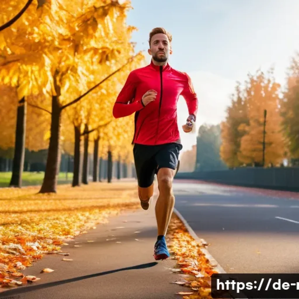 러닝 중급자 훈련 프로그램 - A focused advanced runner performing interval training on a modern outdoor track in a European city ...