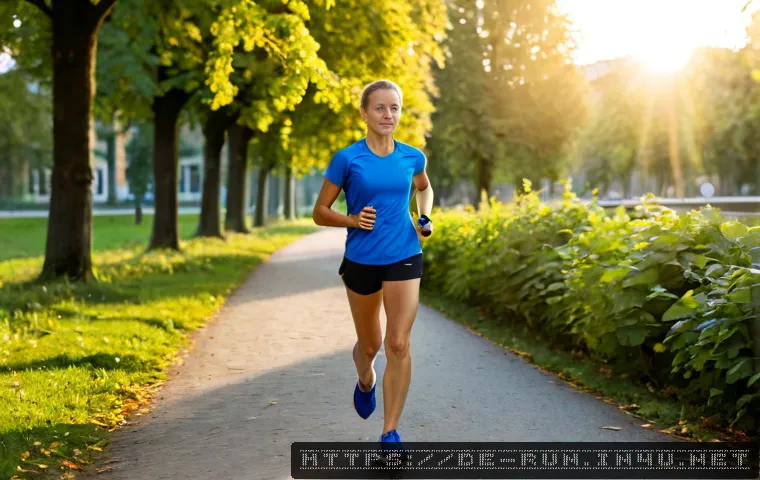 러닝 초보자를 위한 5K 대회 준비 - Photorealistic beginner runner in modest athletic clothing and running shoes, warming up beside a qu...